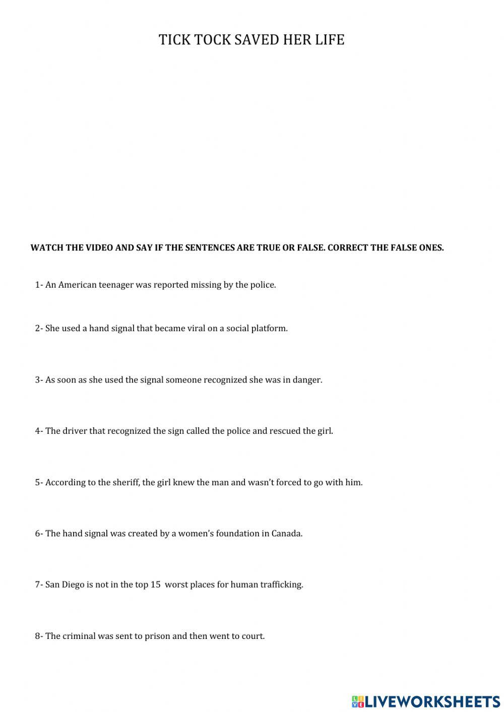 TickTock saves girl's life