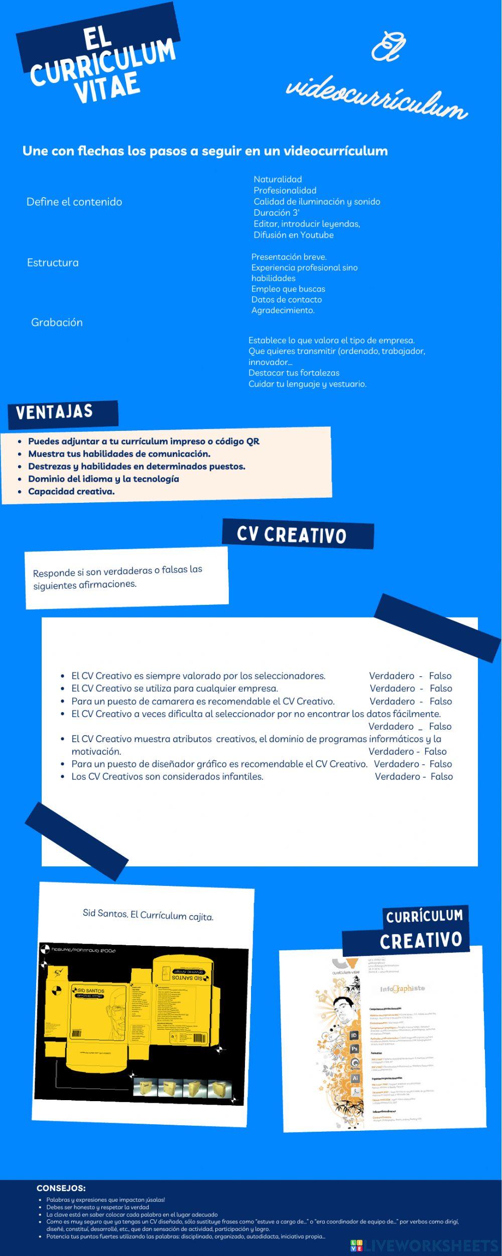 El Currículum Vitae: tipos, estructura y modelos