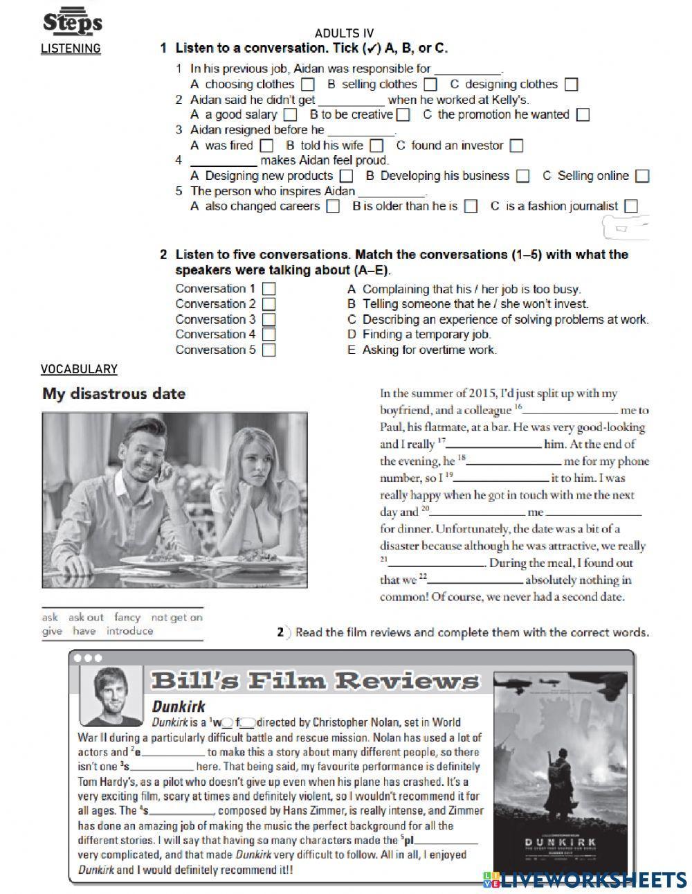 Adults IV - Final exam