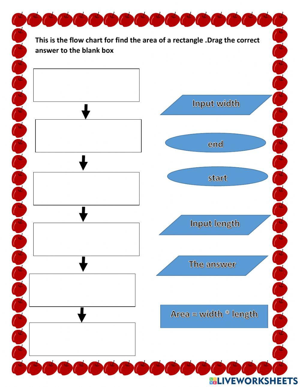 Sequence flowchart 0603 | SDR123 | Live Worksheets