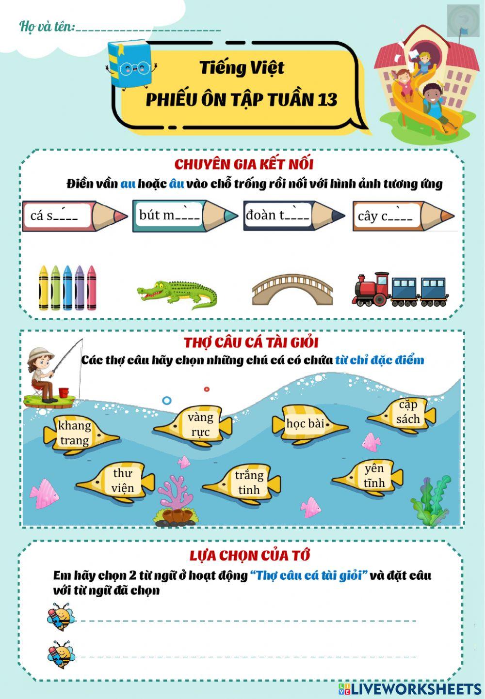 Ôn Tiếng Việt tuần 13