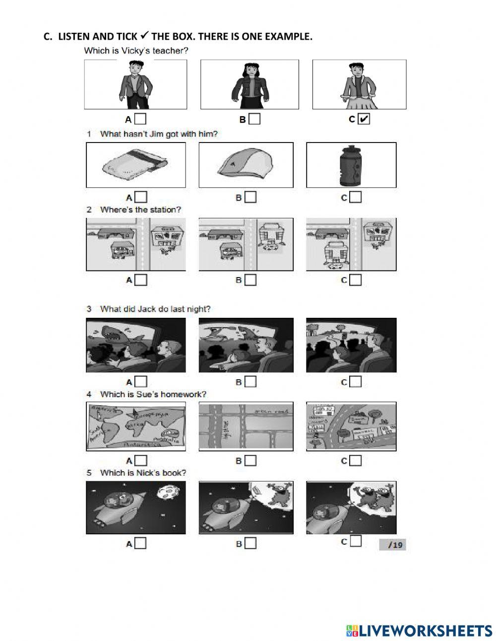 Listening midterm family 3b