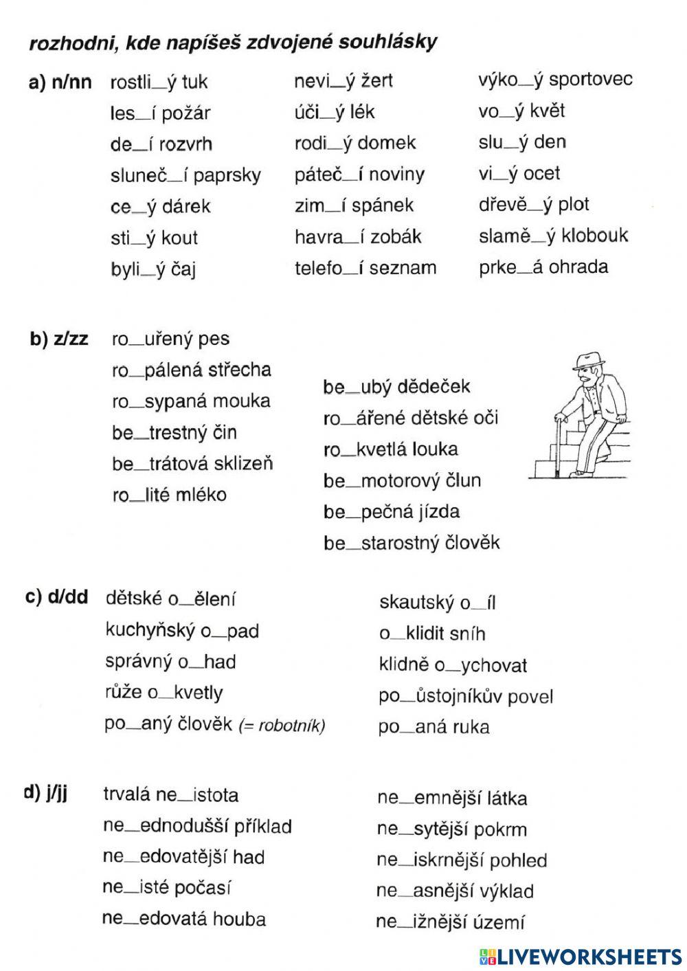 Souhrnné opakování pravopisu