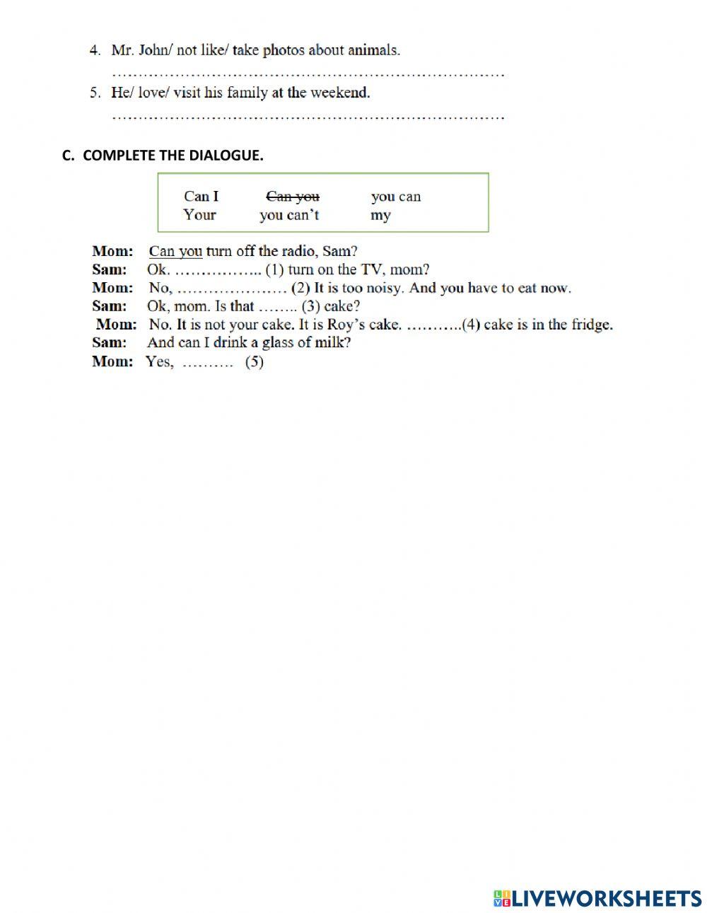 Reading and writing midterm family 3a