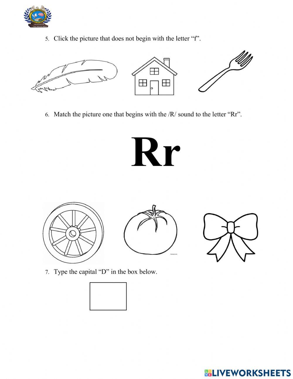 End of Term 1 Assessment