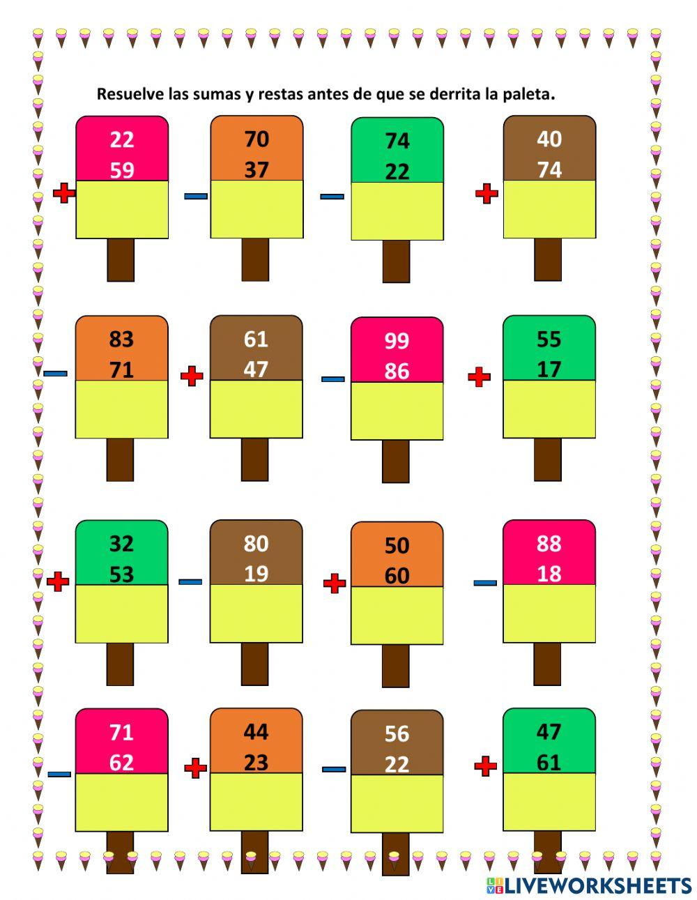 Paletas en sumas 2