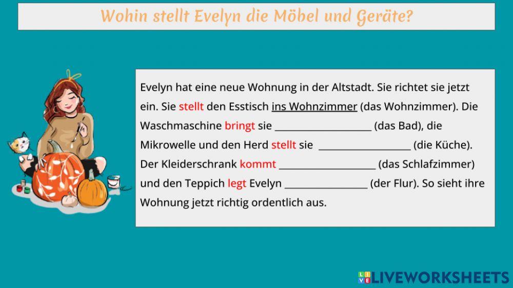 Wechselpräposition - in