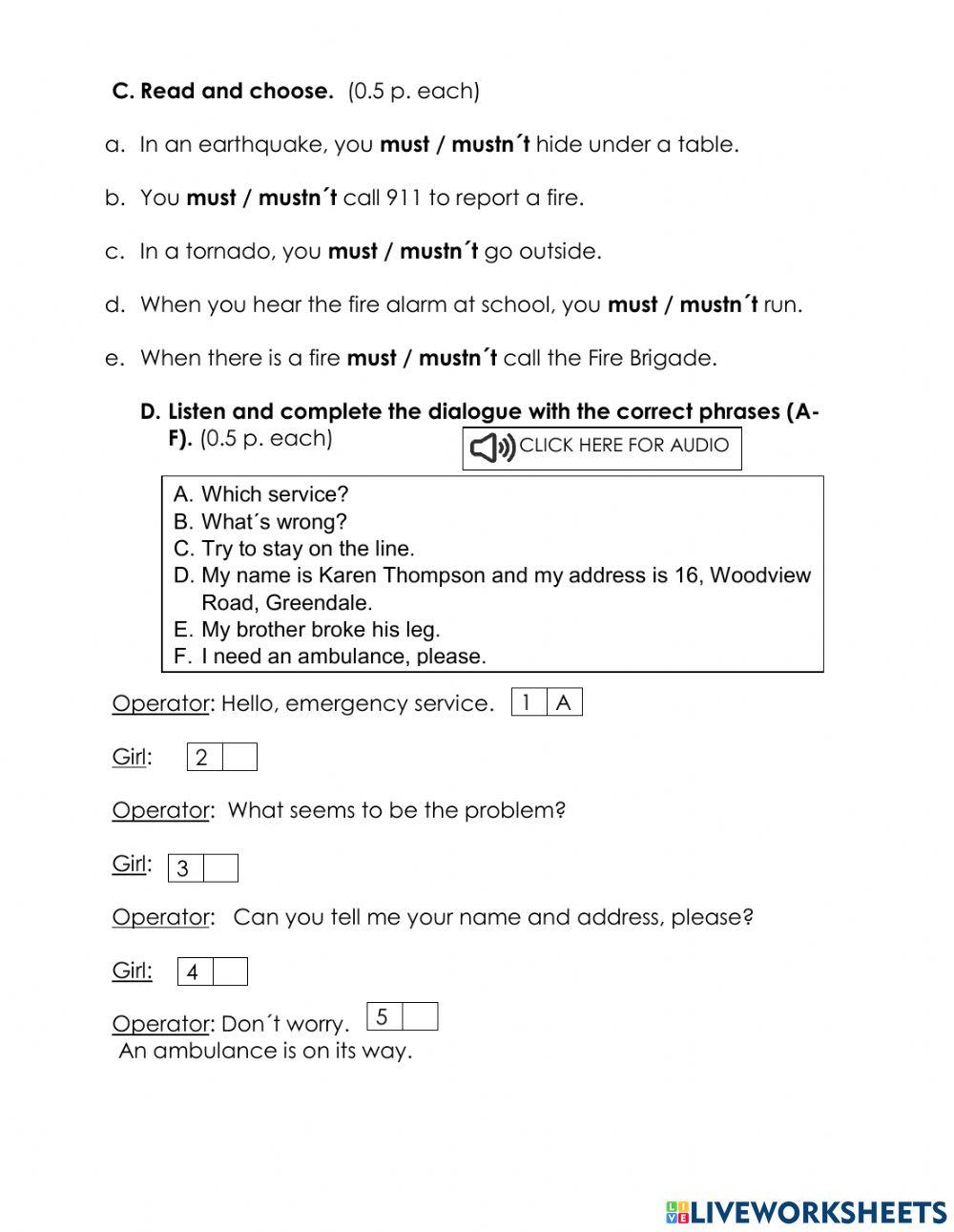 5th Grade P1Q2 Evaluation