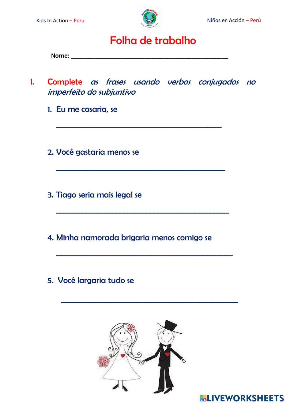 IMperfeito do subjuntivo