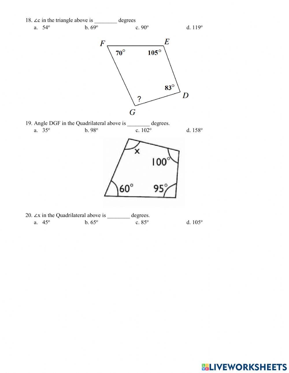 Cycle 2 Math 1 Assessment 1