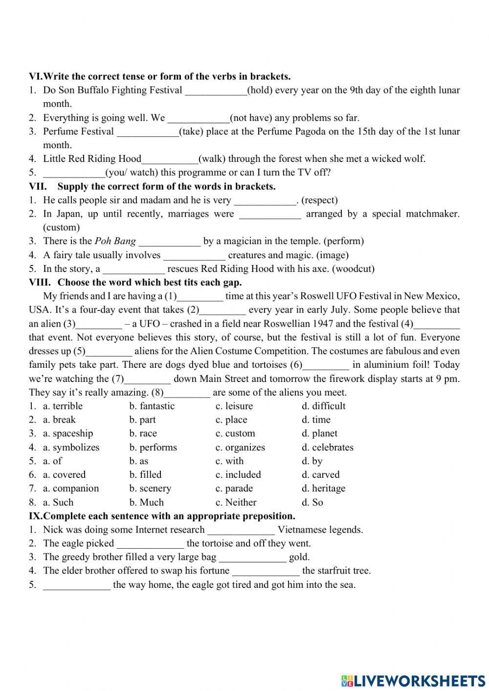G8 - Final Test 3 - Term 1