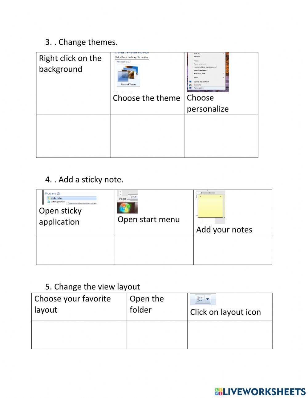 Windows 10 online worksheet | Live Worksheets