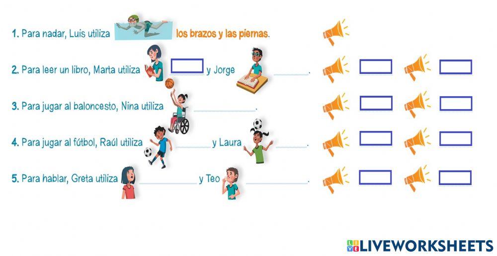 Las partes del cuerpo