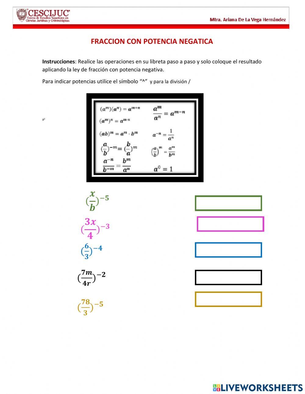 Cescijuc Ley de potencia