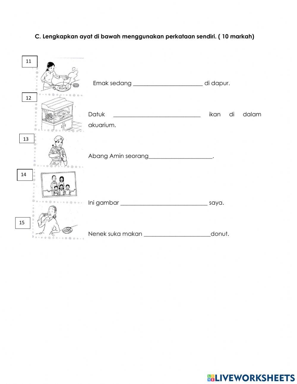 Ujian bm  KERTAS 1 tahun 2