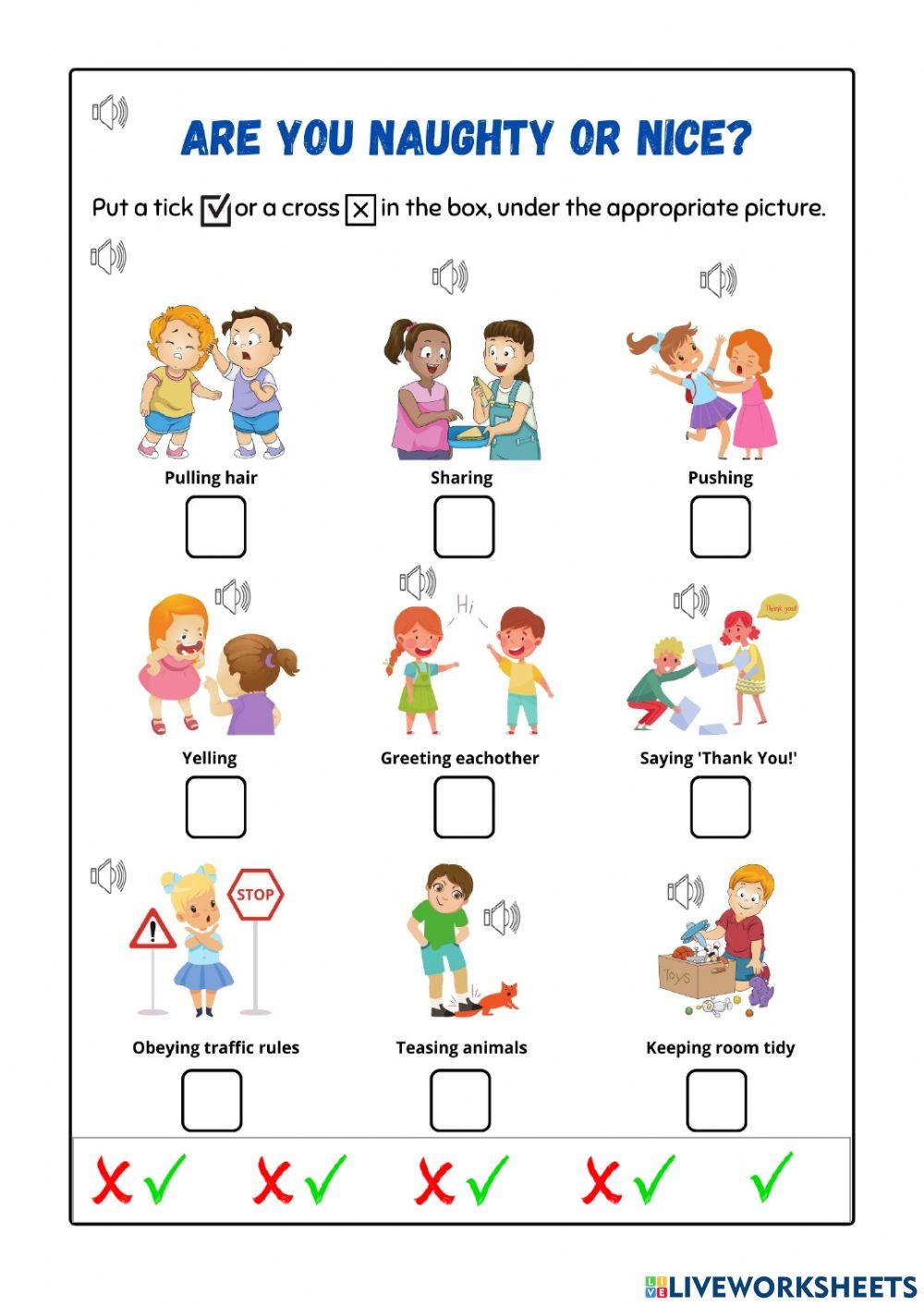 Tuesday  Task  Good Manners K2