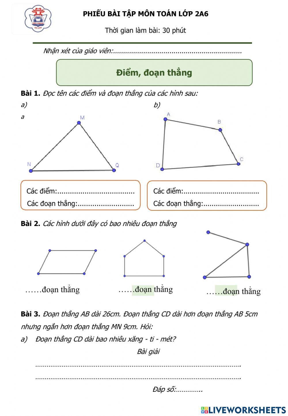 Phiếu tăng cường tuần 14 bài 25