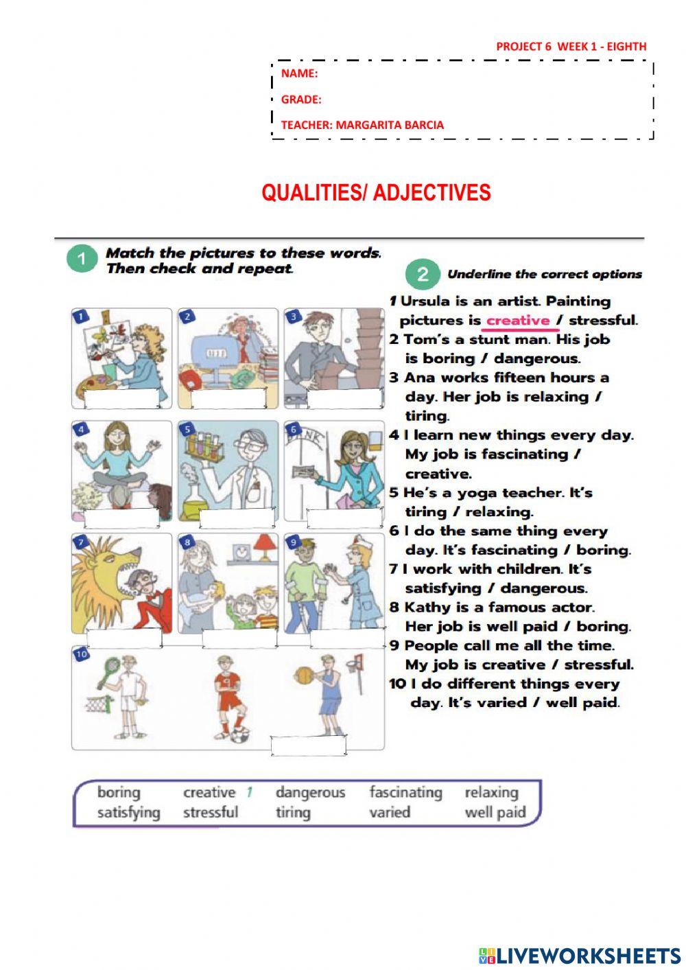 Project 6 - week 1 - eighth