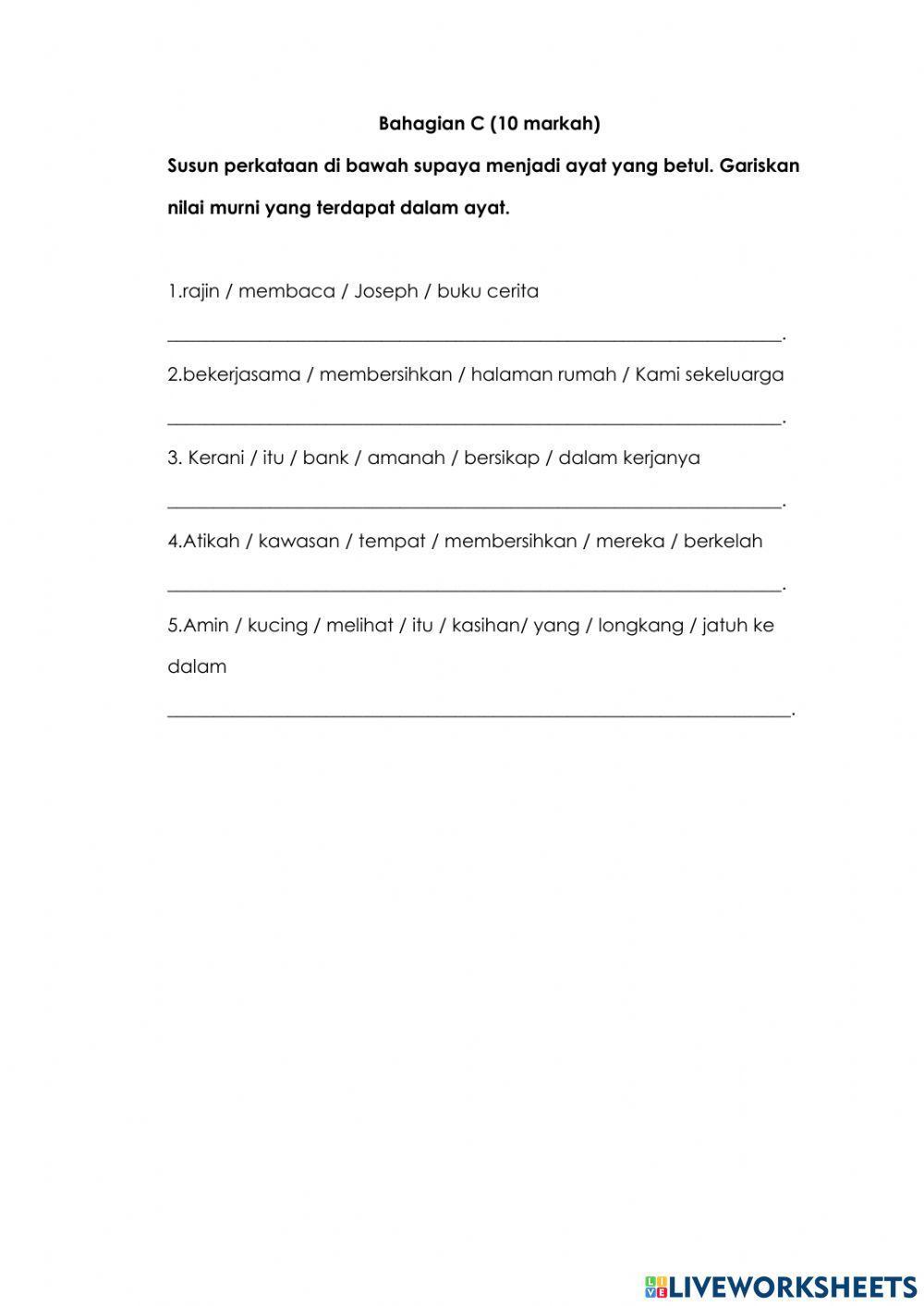 Ujian BM Kertas 2 Tahun 2