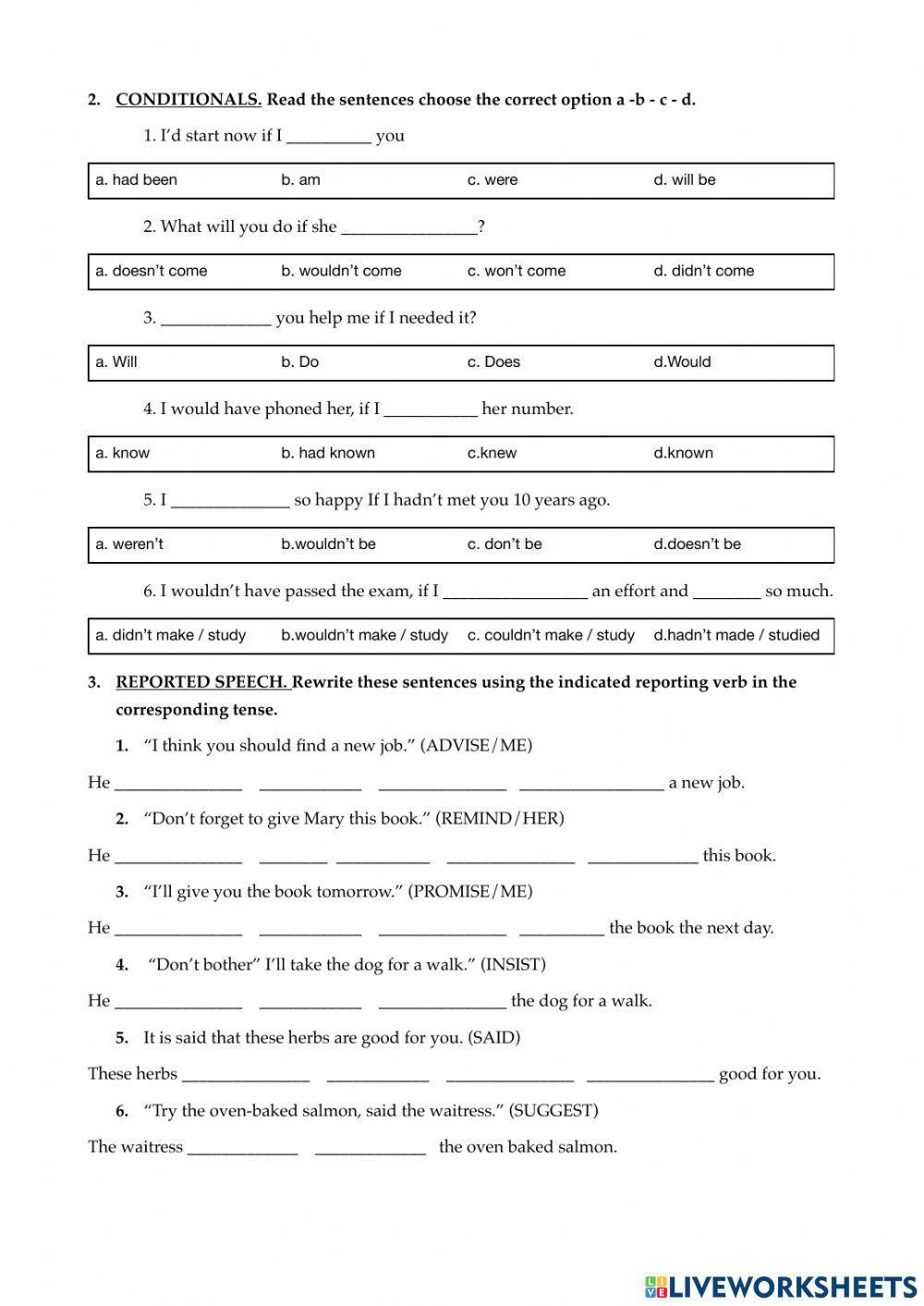 EXAM 2021 Use of english