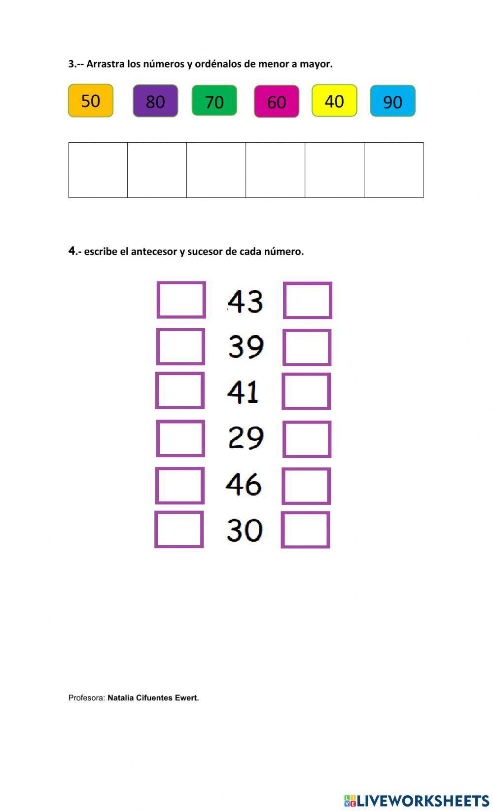 Guía matemáticas hasta el 90