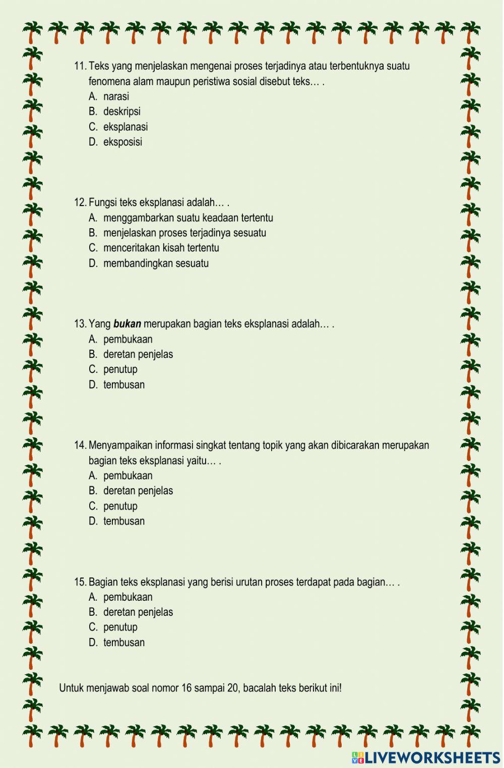 PAS 1 Kelas 6 Muatan 1 PAS 1 Kelas 6 Muatan 1
