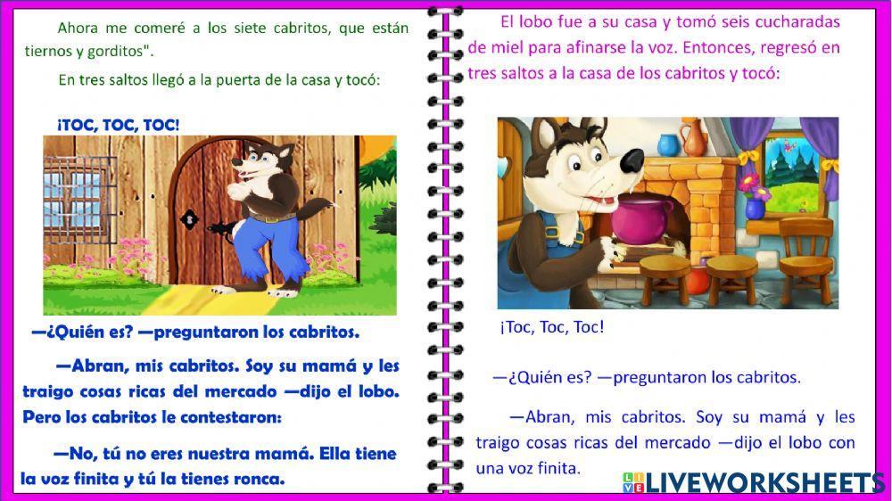 El lobo y los 7 cabritos