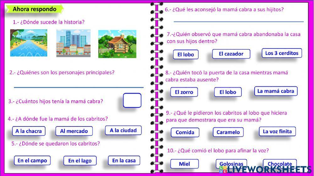 El lobo y los 7 cabritos