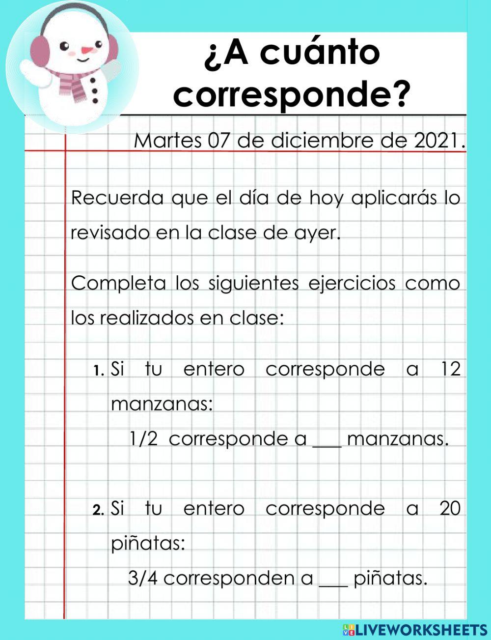 ¿A cuánto corresponde?