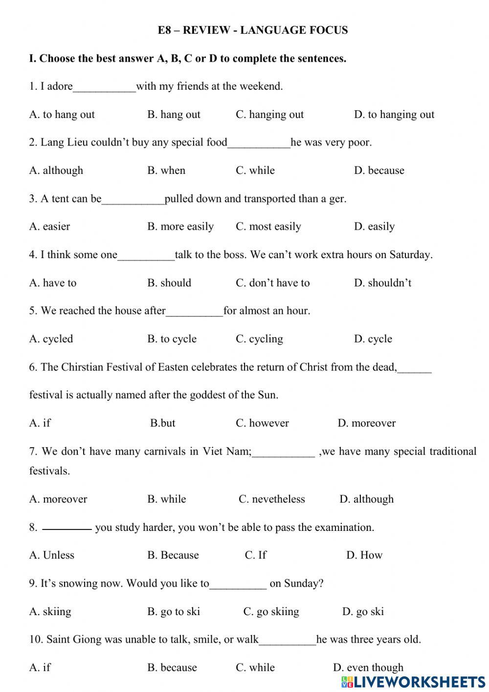 E8-review-language focus