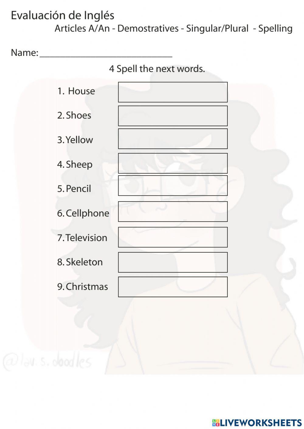 1st grade Evaluation