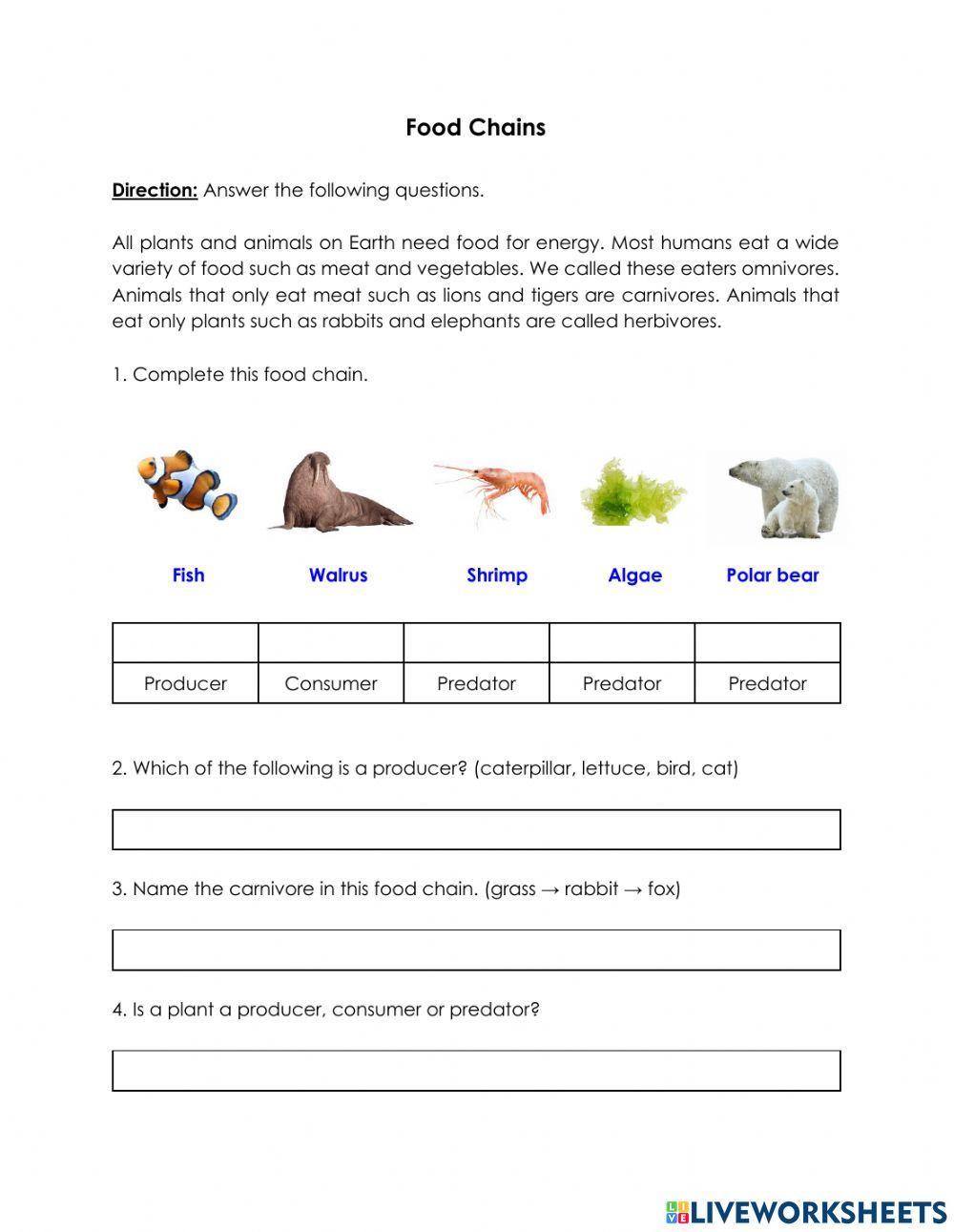 LiveWorksheets Biology Diagrams