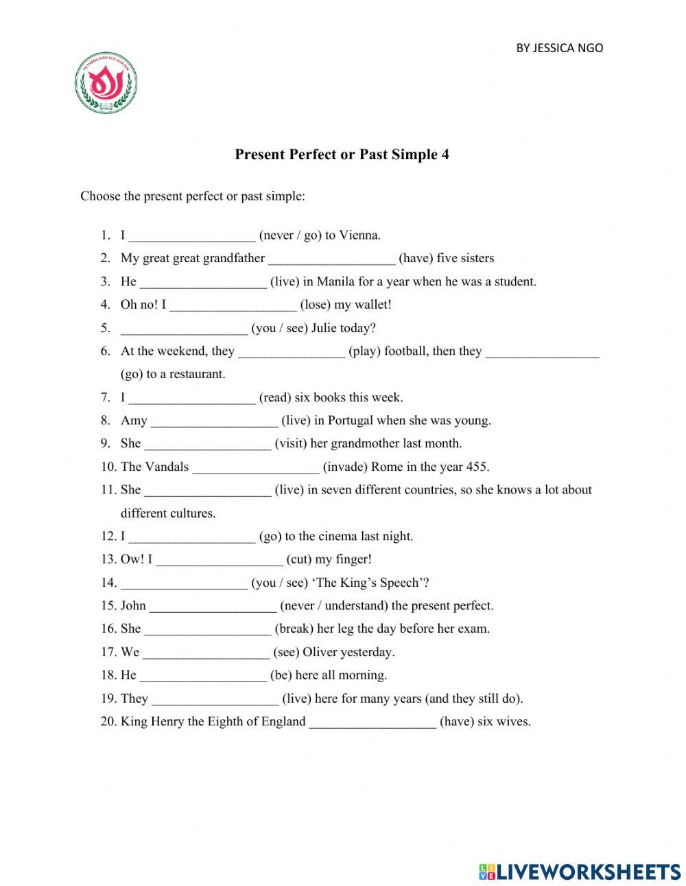 Smple past & presentt perfect