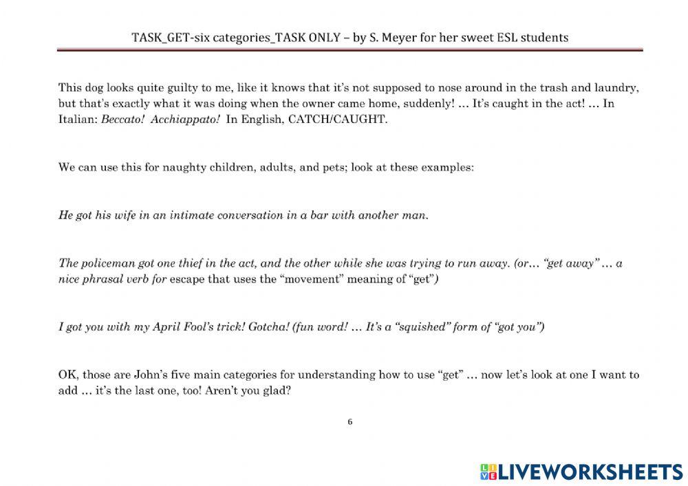SMT-GET-6 categories of use