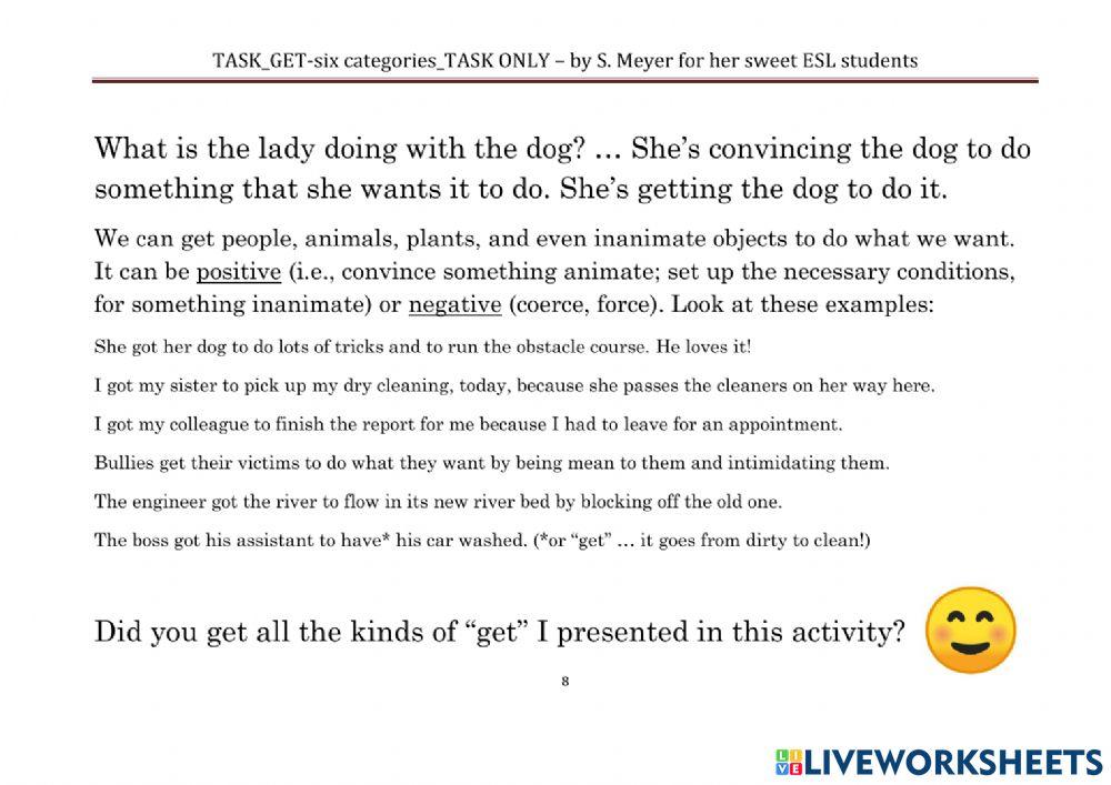 SMT-GET-6 categories of use