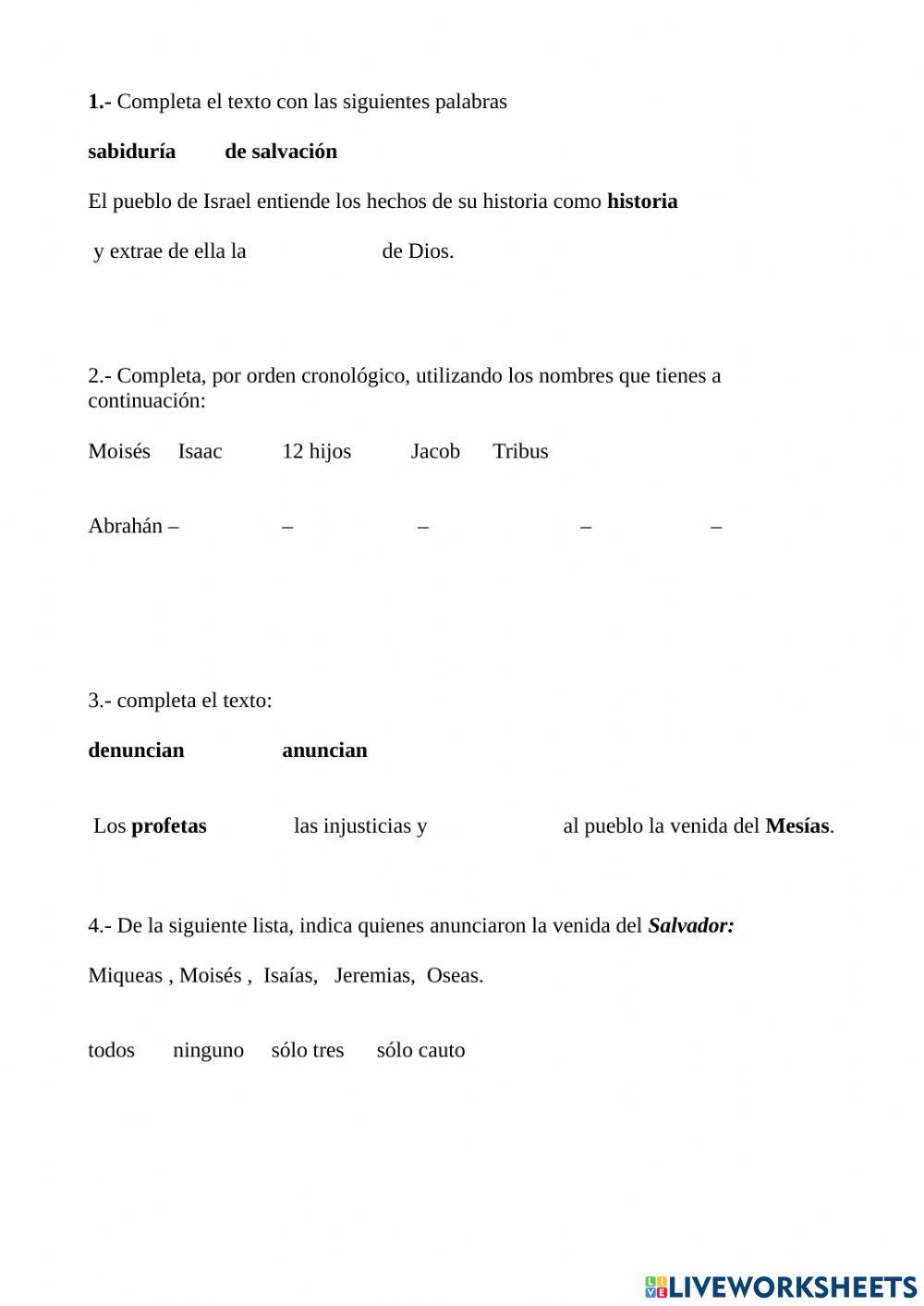 Patriarcas y profetas