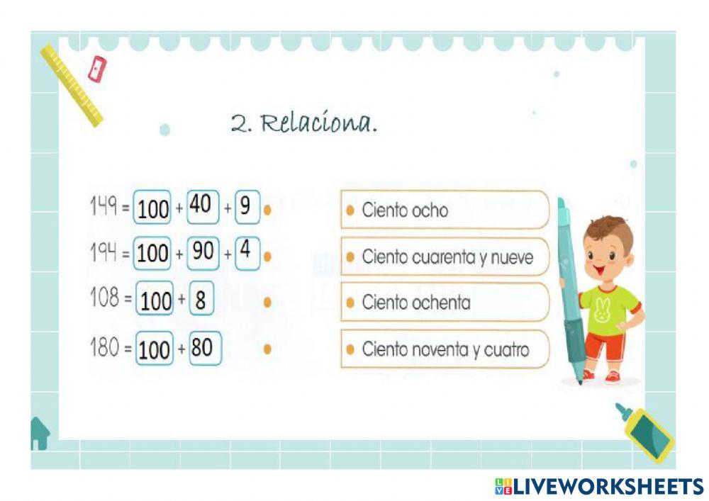 Números del 100 - 199