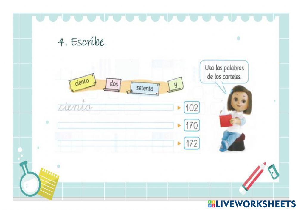 Números del 100 - 199