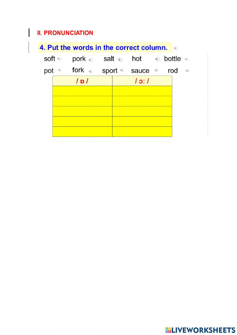 E7 Unit 5 A closer look 1 Pronunciation