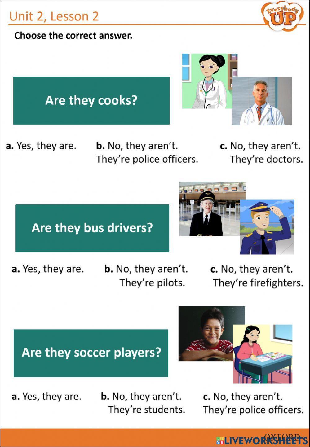 Everybody up 2 - Unit 2 worksheet