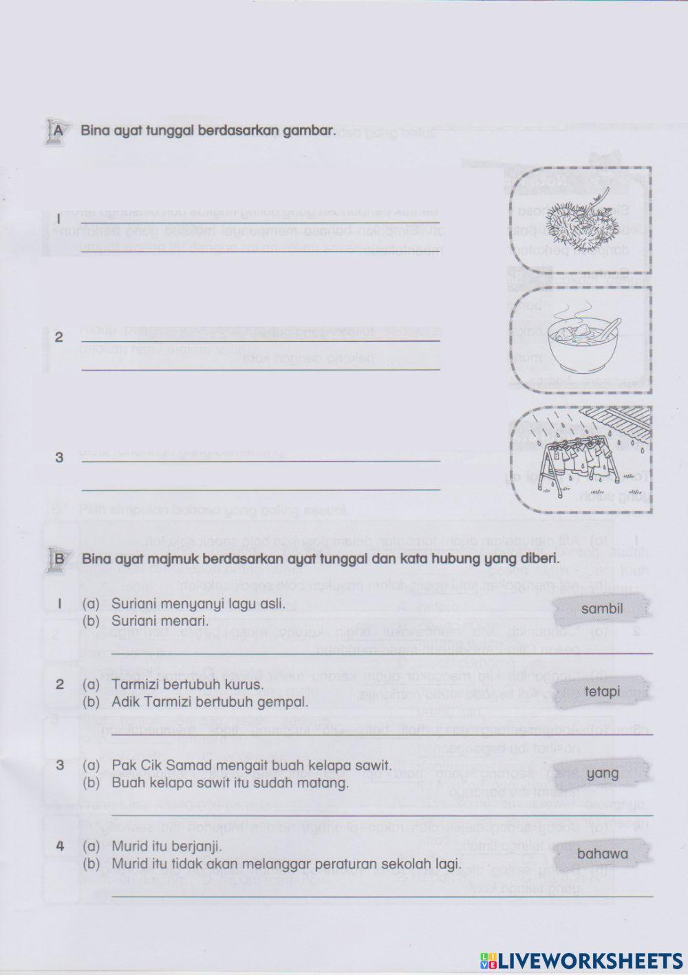 Ayat Majmuk dan Ayat Tunggal