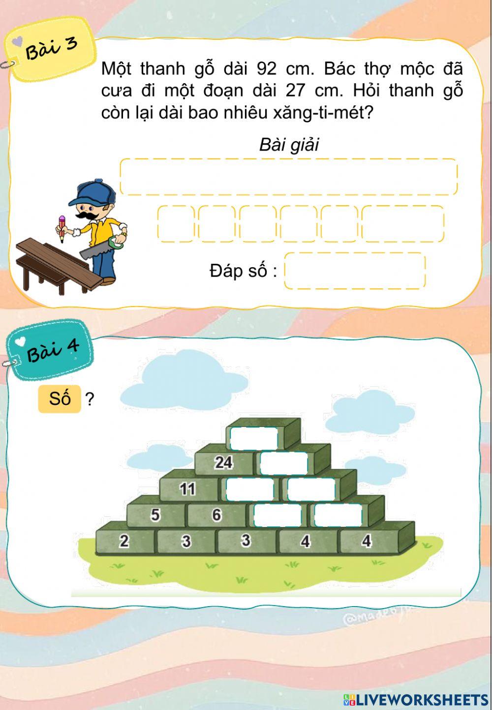 Toán - Luyện tập