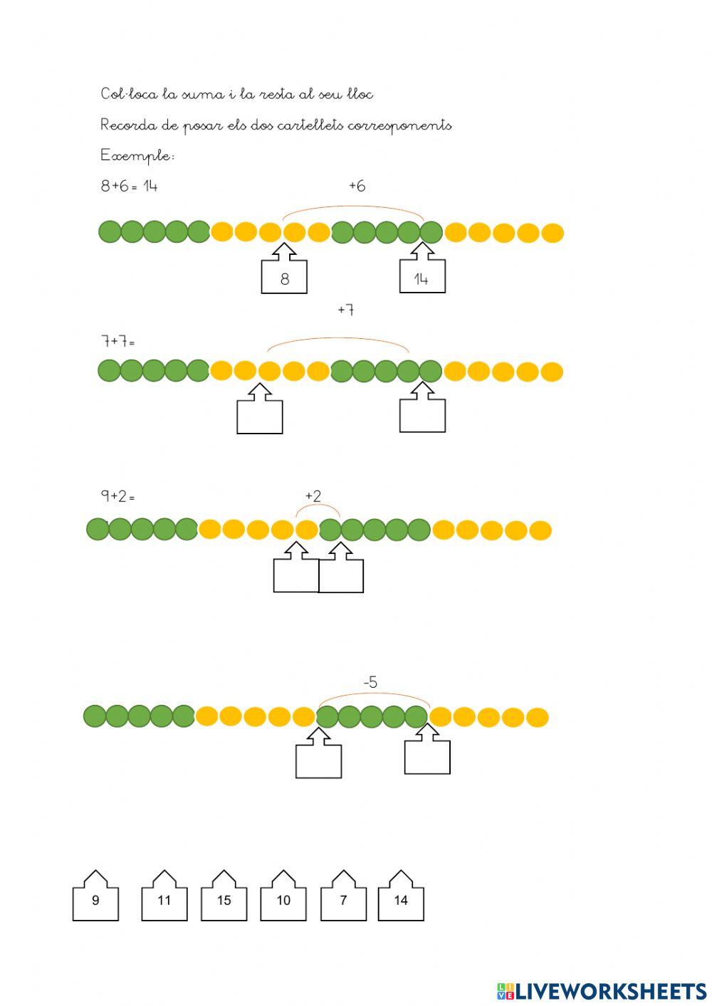 Sumes i restes amb collaret