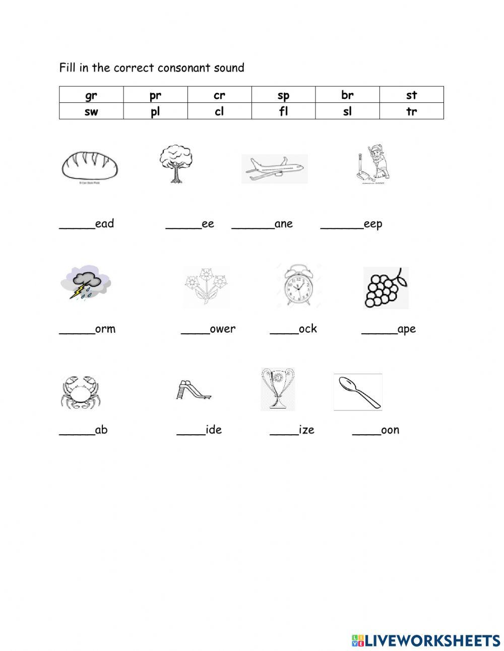 Phonics - Blends and Diagraphs