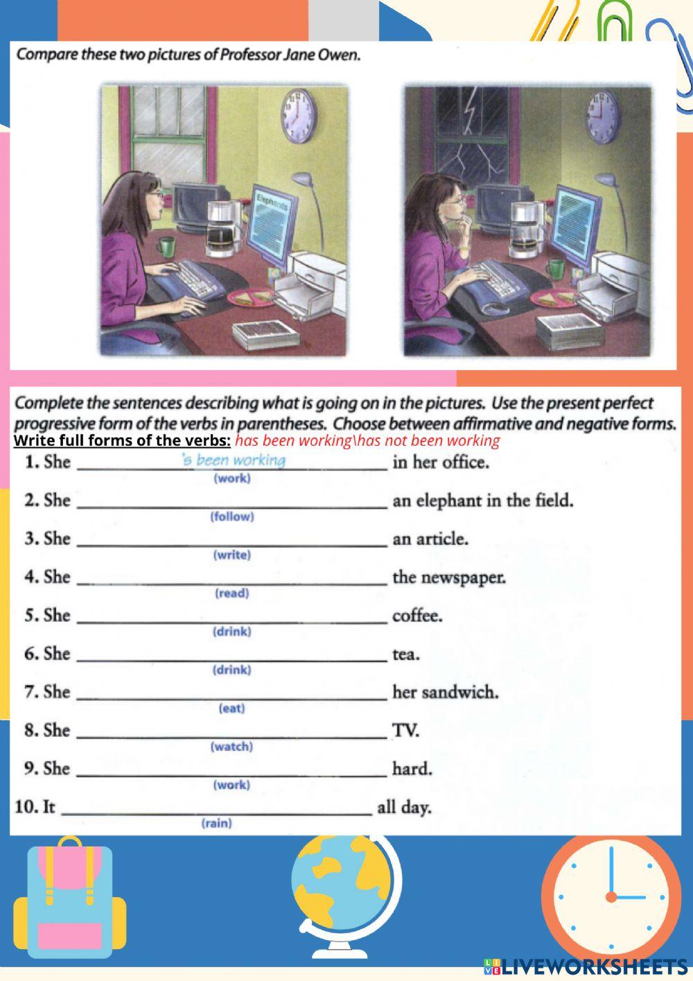 Present Perfect Continuous