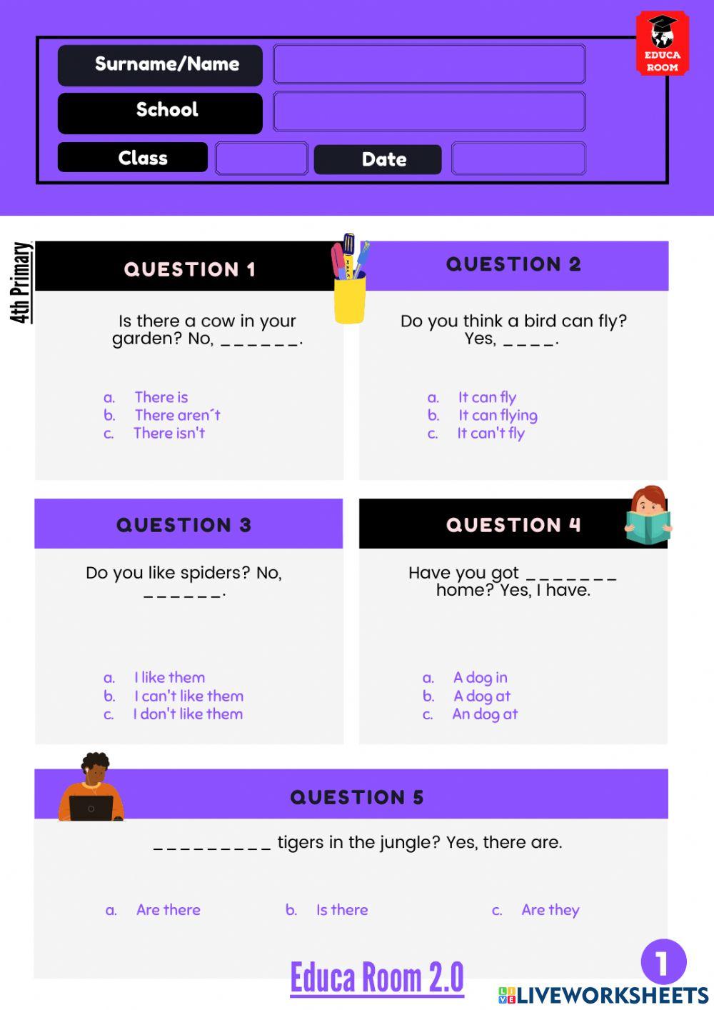 4º ud4 cuestionario 2 inglés