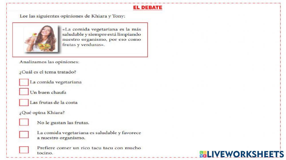 El debate