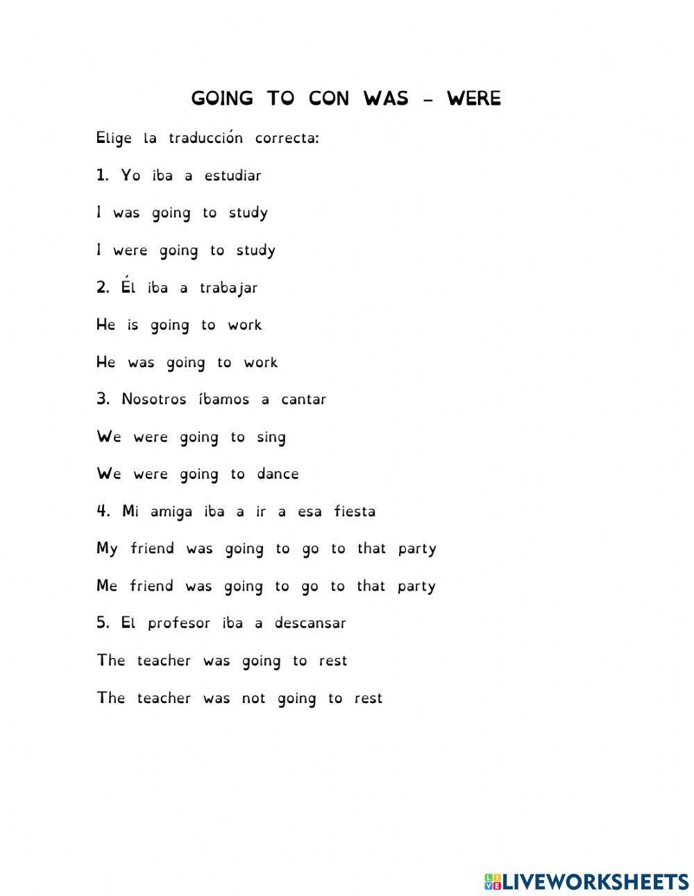 Going to con was - were