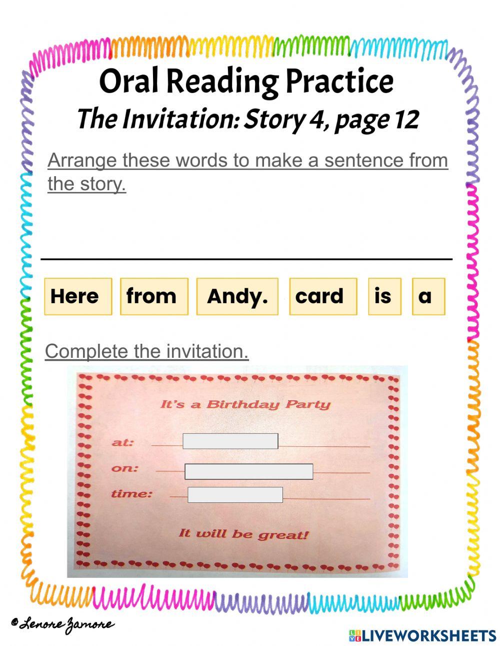 Oral Reading