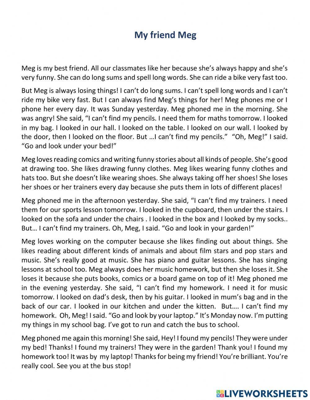 My friend Meg